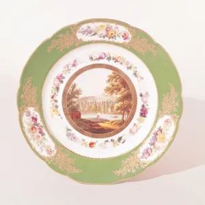 Plate depicting the old Pont de Sevres and the Pavillon de Breteuil Plate depicting the old Pont de Sevres and the Pavillon de Breteuil
