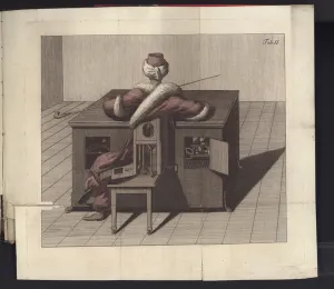 Robotics Gallery: Plate II from Uber den Schachspieler des Herrn von Kempelen und dessen