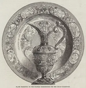 Plate presented to the Spanish Commissioner for the Great Exhibition (engraving) Plate presented to the Spanish Commissioner for the Great Exhibition (engraving)
