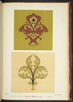 English School Gallery: Plate xiv , from Studies in Design. [60 coloured plates.] , 1874-76 (colour litho)