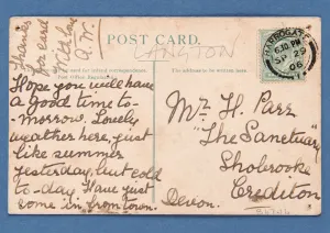 Back of Play postcard depicting a football match (colour litho) (pair of 315178 Back of Play postcard depicting a football match (colour litho) (pair of 315178