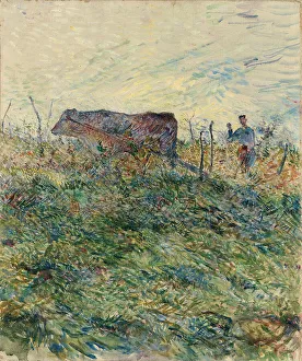Ploughing in the Vineyard, 1883 (oil on canvas) Ploughing in the Vineyard, 1883 (oil on canvas)