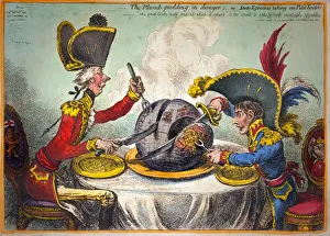 The Plumb-Pudding in Danger; -or-State Epicures Taking a Petit Souper (engraving) The Plumb-Pudding in Danger; -or-State Epicures Taking a Petit Souper (engraving)