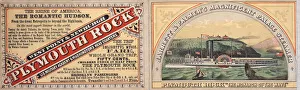 Plymouth Rock steamboat ad, recto (colour litho) Plymouth Rock steamboat ad, recto (colour litho)