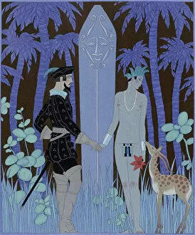 1920s 20s 20s Gallery: Pocahontas, Princesse (Pocahontas, Princess), 1929 (engraving)