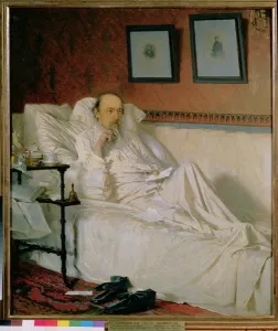 The Poet Nikolay Alekseyevich Nekrasov (1877-78) at the time of The Last Songs' The Poet Nikolay Alekseyevich Nekrasov (1877-78) at the time of The Last Songs'