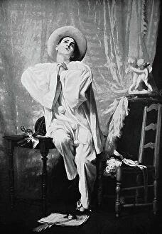Pierrot Gallery: A Poetic Pierrot, after a painting by Antoine Vollon