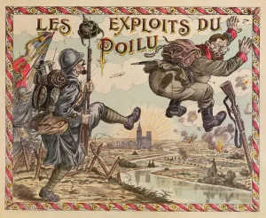 The Poilu's Achievements, pushing the German beyond the Rhine, cover of a boardgame The Poilu's Achievements, pushing the German beyond the Rhine, cover of a boardgame