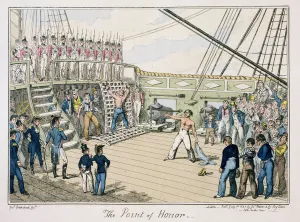 The Point of Honor, published 1825 (colour engraving) The Point of Honor, published 1825 (colour engraving)