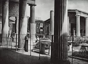 Pompey Gallery: Pompei, Casa dei Vetii; Pompeii, House of the Vettii (b / w photo)