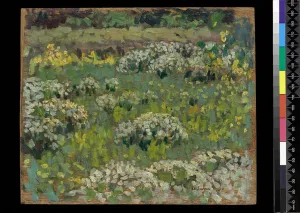 Impasto Gallery: The Pond Garden, Hampton Court (oil on wood)
