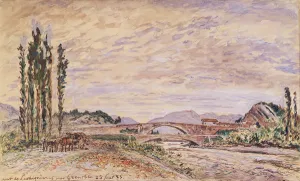 The Pont de Lesdiguieres, near Grenoble, 1883 (w/c on paper) The Pont de Lesdiguieres, near Grenoble, 1883 (w/c on paper)