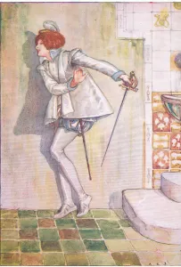 Poor Viola feared to look on her sword (Twelth Night), from Tales from Shakespeare pub Poor Viola feared to look on her sword (Twelth Night), from Tales from Shakespeare pub