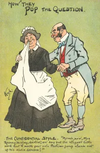 How they pop the question, the confidential style (colour litho) How they pop the question, the confidential style (colour litho)