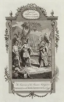 Popillius, with King Antiochus (engraving) Popillius, with King Antiochus (engraving)