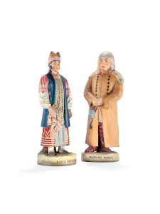 Third Class Gallery: Two porcelain figures from The Peoples of Russia series