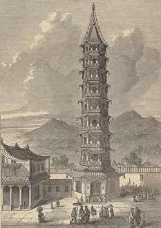 China, Tibet And Bhutan Gallery: Porcelain Tower of Nanjing (engraving)