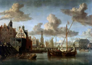 The Port of Amsterdam Painting by Abraham Storck (1635-1710) The Port of Amsterdam Painting by Abraham Storck (1635-1710)