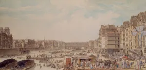 The Port au Ble and the Pont Notre-Dame, 1782 (w/c on paper) The Port au Ble and the Pont Notre-Dame, 1782 (w/c on paper)