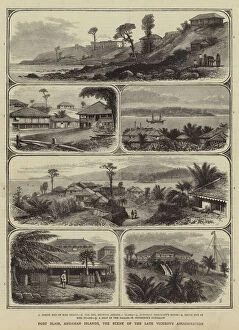 North End Gallery: Port Blair, Andaman Islands, the Scene of the Late Viceroys Assassination (engraving)