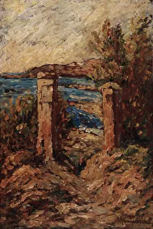 Portal of Cassis, Landscape at the Seaside Painting by Adolphe Monticelli (1824-1886) Dim 45x30 cm Musee Grobet-Labadie Portal of Cassis, Landscape at the Seaside Painting by Adolphe Monticelli (1824-1886) Dim 45x30 cm Musee Grobet-Labadie