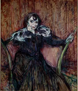 Portrait of actress Berthe Bady, 1897 (oil on cardboard) Portrait of actress Berthe Bady, 1897 (oil on cardboard)