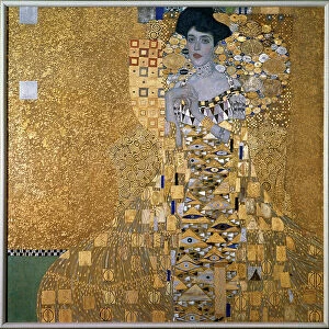 Gold Background Collection: Portrait of Adele Bloch-Bauer, 1907 (oil, silver and gold on canvas)