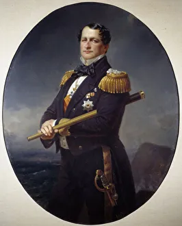 Portrait of an Admiral A naval admiral, holding a long view Portrait of an Admiral A naval admiral, holding a long view
