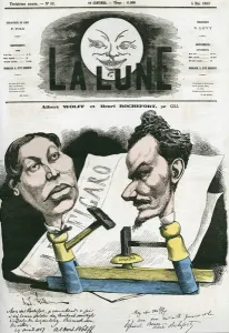 Portrait of Albert Wolff and Henri Rochefort (1831-1913) French journalist and politician Portrait of Albert Wolff and Henri Rochefort (1831-1913) French journalist and politician