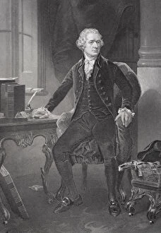 Portrait of Alexander Hamilton (1755 / 57-1804) (litho)
