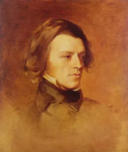 Portrait of Alfred Lord Tennyson (1809-92) c.1840 (oil on canvas Portrait of Alfred Lord Tennyson (1809-92) c.1840 (oil on canvas
