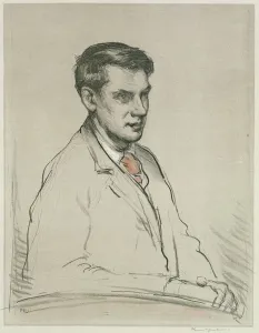 Portrait of Alfred Orage (pencil and w/c on paper) Portrait of Alfred Orage (pencil and w/c on paper)