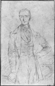 Portrait of Alphonse de Lamartine, 1844 (pencil on paper) Portrait of Alphonse de Lamartine, 1844 (pencil on paper)