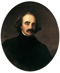 Portrait of the American Writer Nathaniel Hawthorne (1804-1864 Portrait of the American Writer Nathaniel Hawthorne (1804-1864