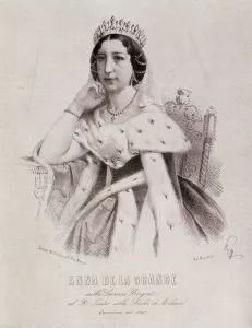 Portrait of Anna de la Grange in Lucrezia Borgia (engraving, 1861) Portrait of Anna de la Grange in Lucrezia Borgia (engraving, 1861)