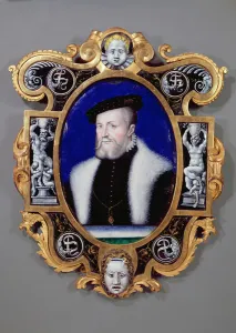Portrait of Anne, First Duke of Montmorency (1493-1567) 1556 (oil on enamel) Portrait of Anne, First Duke of Montmorency (1493-1567) 1556 (oil on enamel)
