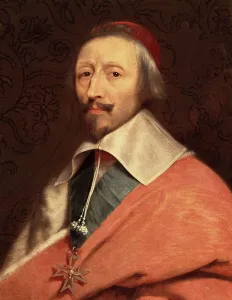 Portrait of Armand Jean du Plessis, Cardinal de Richelieu, detail (oil on canvas Portrait of Armand Jean du Plessis, Cardinal de Richelieu, detail (oil on canvas