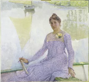 Thought Gallery: Portrait of the artist, Anne de Weert, 1899 (oil on canvas)