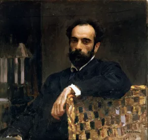 Portrait of the artist Isaak Ilyich Levitan (1860-1900), 1893 (oil on canvas) Portrait of the artist Isaak Ilyich Levitan (1860-1900), 1893 (oil on canvas)