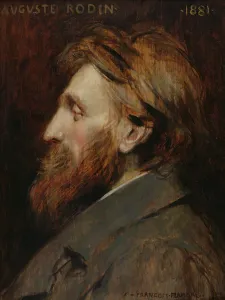 Portrait of Auguste Rodin (1840-1917) 1881 (oil on panel) Portrait of Auguste Rodin (1840-1917) 1881 (oil on panel)