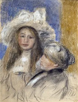 Portrait of Berthe Morisot (1841-1895) and his daughter (Julie Manet, 1878-1966) (1894). Auguste Rebnoir (1841-1919) Portrait of Berthe Morisot (1841-1895) and his daughter (Julie Manet, 1878-1966) (1894). Auguste Rebnoir (1841-1919)