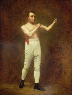 Bare Chested Gallery: Portrait of a Boxer, c.1800 (oil on canvas)