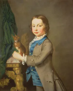 A Portrait of a Boy with a Pet Squirrel, 18th century A Portrait of a Boy with a Pet Squirrel, 18th century