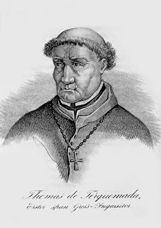 Portrait of Brother Thomas de Torquemada (1420-98) (litho) Portrait of Brother Thomas de Torquemada (1420-98) (litho)