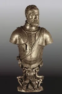 Portrait bust of the Holy Roman Emperor Charles V (1500-58) (bronze) Portrait bust of the Holy Roman Emperor Charles V (1500-58) (bronze)