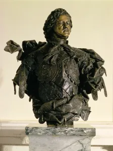 Portrait bust of Peter I (1672-1725), 1723-29 (bronze) Portrait bust of Peter I (1672-1725), 1723-29 (bronze)