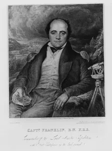 Portrait of Captain John Franklin (1786-1847) engraved by Frederick Christian Lewis Portrait of Captain John Franklin (1786-1847) engraved by Frederick Christian Lewis