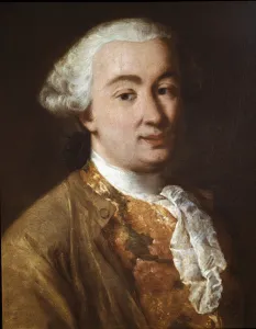 Portrait of Carlo Goldoni, Italian theatre author, detail (oil on canvas, 18th century) Portrait of Carlo Goldoni, Italian theatre author, detail (oil on canvas, 18th century)