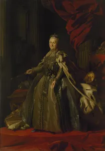 Portrait of Catherine II, 1776-77 (oil on canvas) Portrait of Catherine II, 1776-77 (oil on canvas)