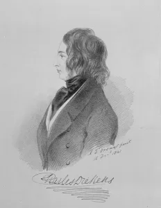 Portrait of Charles Dickens (1812-70) 16th December 1841 (charcoal on paper) Portrait of Charles Dickens (1812-70) 16th December 1841 (charcoal on paper)
